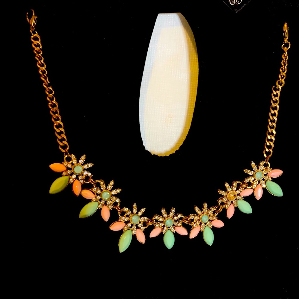 Beautiful young girls dress with jeweled neckline.